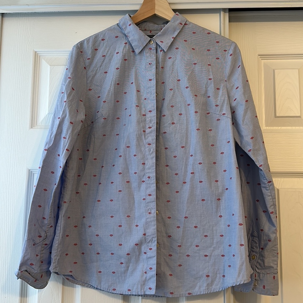 Scotch & Soda Blue and Red Button Down Shirt